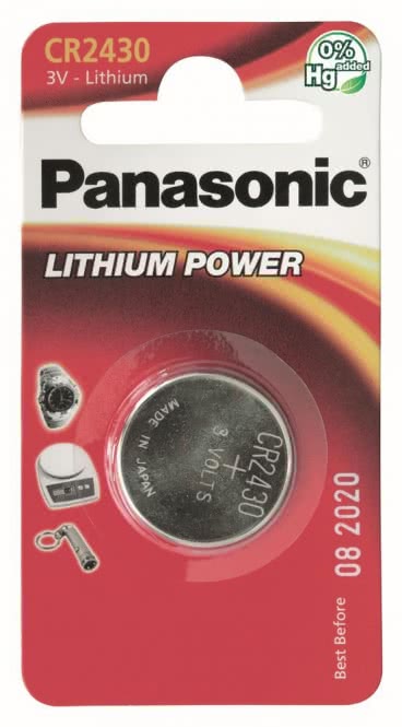 Panasonic Lithium Power      CR2430EL/1B Knopfzellen Lithium  *Blister a 1 Stück*