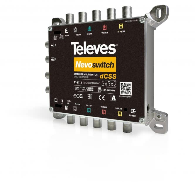 Televes NEVO-SCR Schalter 5     MSU5216C         in 2x16,kaskadierbar,dCSS