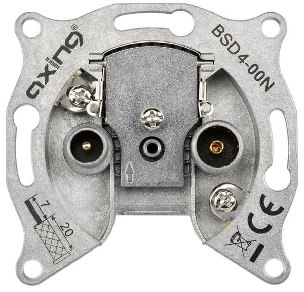 AXING CATV-Antennensteckdose   BSD 4-00N Einzel- und Stichleitungsdose 5-1006MHz