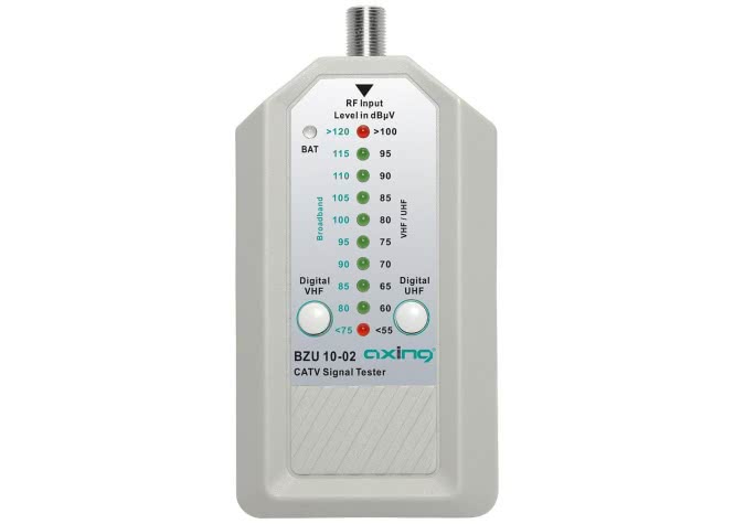 AXING CATV-Signaltester        BZU 10-02       inkl. Patch-Kabel, F/F, 30cm