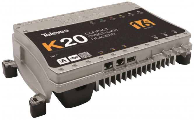 Televes Kompaktkopfstelle         K20-16 16 Transponder,DVB-S2 in QAM