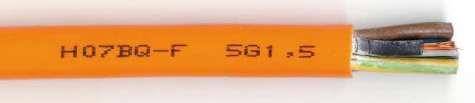 H07BQ-F 5G2,5 orange            Ring 50m Geräteanschlussleitung PUR