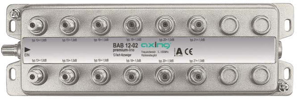 AXING 12-fach Abzweiger        BAB 12-02 5-1006MHz o.Durchgang brummentstört