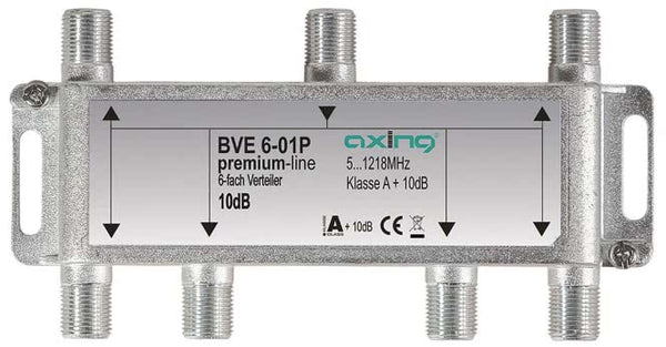 AXING 6fach Verteiler BF1      BVE 6-01P 5-1218MHz brummentkoppelt Kl.A+ Vodafone