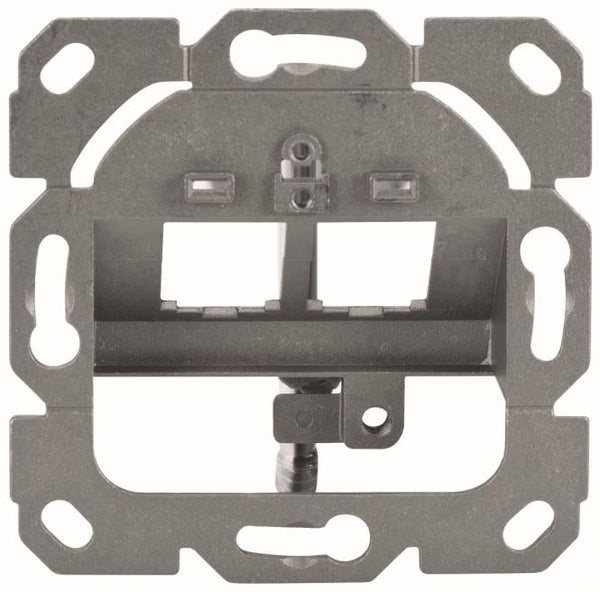 ASSM Leerdose f.Keystone rw   DN-93801-1      Module 2-fach Rahmen+Zentralplatte