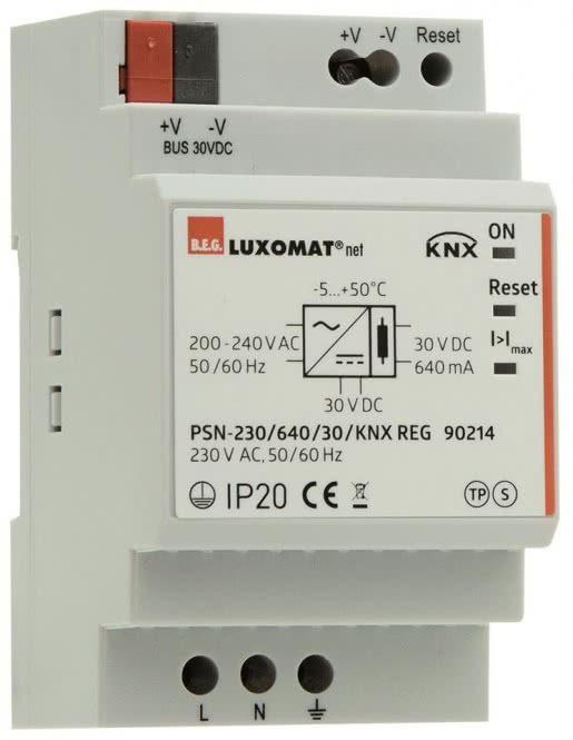 BEG 90214   PSN-230 / 640 / 30 / KNX REG BEG Netzteil /Spannunsgversorgung