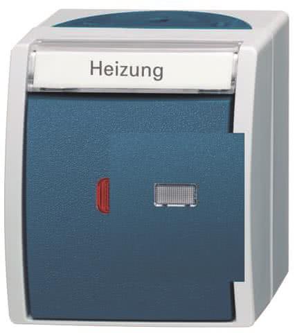 BJ APWG ocean Heizung-    2601/6SKWNH-53    Notschalter Aus/ Wechsel grau/blaugrü