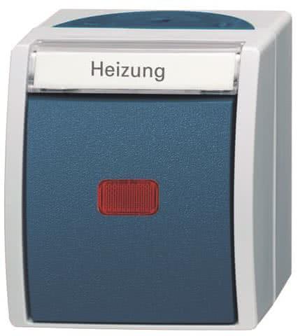 BJ APWG ocean Heizung-    2601/2SKWNH-53    Notschalter Aus 2polig grau/blaugrün