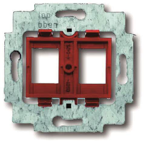 BJ UP Tragring mit rotem Sockel     1812    für 2 Modular Jack