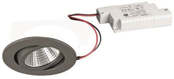 BRUM LED-Einbaustraher IP65 titan DAMITA  6W 650lm 3000K 230V dimmbar DA68 ET50mm