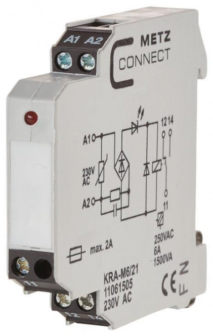 BTR Koppelbaustein  KRA-M6/21 230VAC 1WE KRA-M6/21 230V