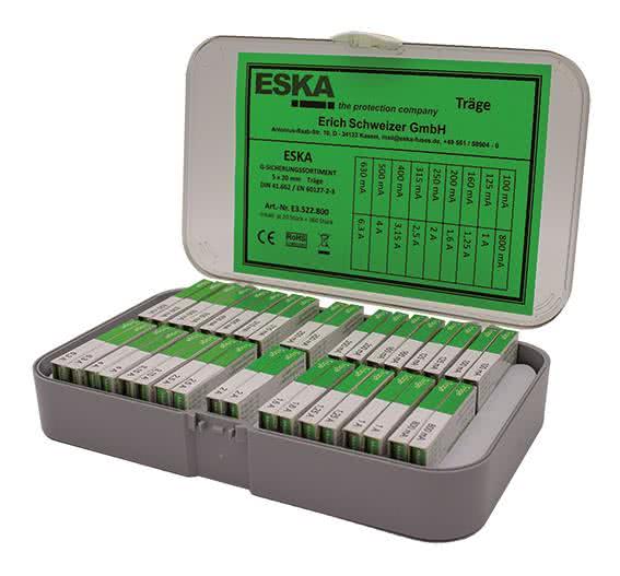 ESKA 5x20mm T Sortiment 250V   E3522.800 360xFeinsicherung 100mA-6,3A träge