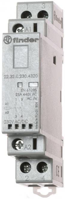 FIND Schütz             22.32.0.024.4520      24VAC/DC REG Ö+S 25A LED-Anz.