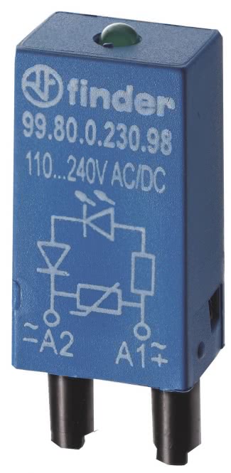 FIND Modul LED-Anzeige    99.80.0.230.98      +Varisator 110-240V AC/DC gn