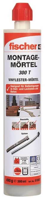 Fischer Elektro-Montagemörtel     519558 incl.2 Stabmischer 300T