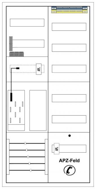 f-tronic Komplettschrank EHZ    EHZ54APZ **1ZP 1100x550 mit. APZ/ BKE     7120830