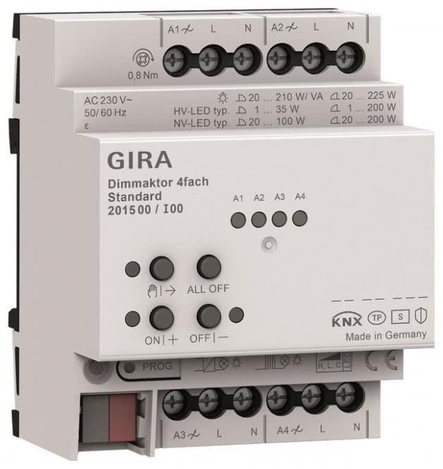 GIRA Dimmaktor 4f REG Std KNX     201500 Secure Standard