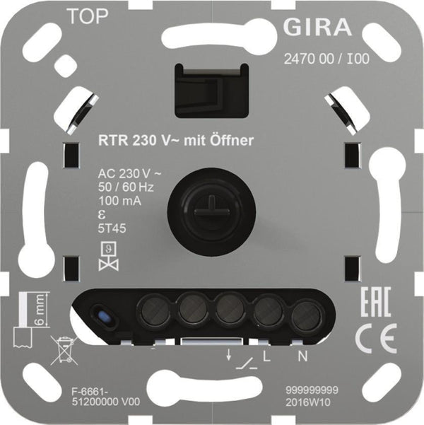 GIRA Einsatz Raumtemperaturregler 247000 Öffner