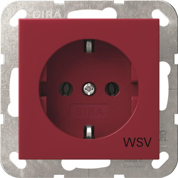 GIRA SCHUKO WSV System 55        4188108 rot glänzend