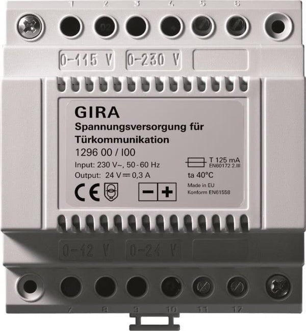 GIRA Spannungsversorgung 300mA    129600 Türkommunikation 24VDC 300mA