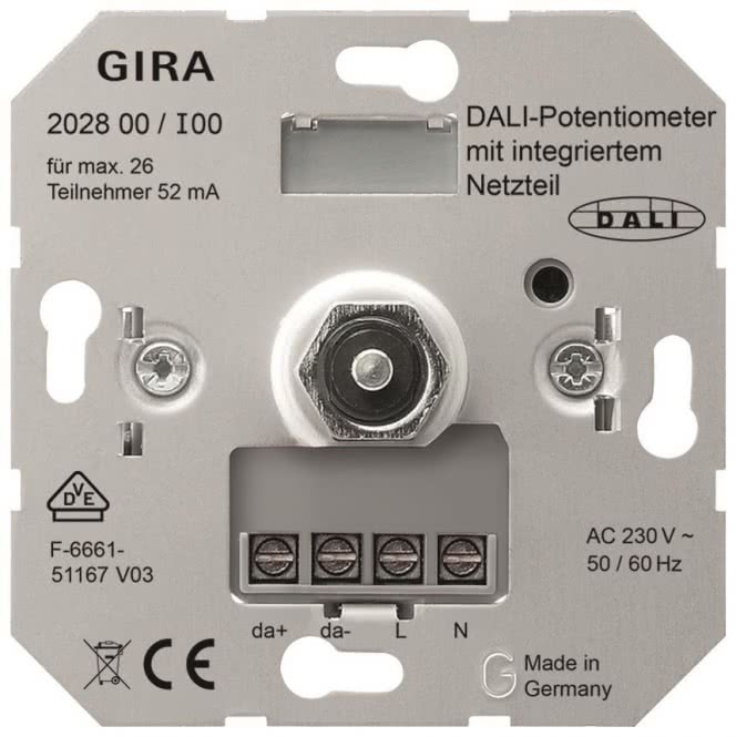 GIRA DALI-Potentiometer Netzteil  202800 Einsatz