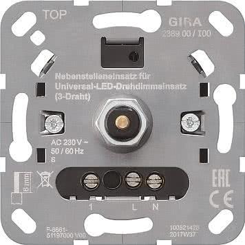 GIRA Universal LED Drehdimmer     238900      Einsatz Nebenstelle