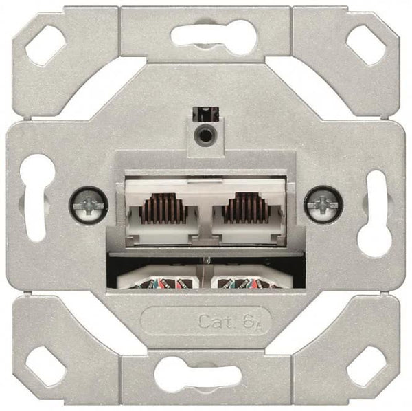 GIRA Einsatz Netzwerk 2fach RJ45  245200 Cat.6A Anschlussdose