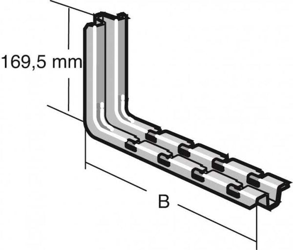 CABLO Konsole 300mm CSN 300 GS  CM556130       schraubenlos