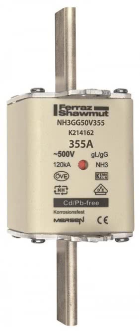 Mersen 1B381.000000 NH3 355A gG 500V NH-Sicherung sfü spannungsführend