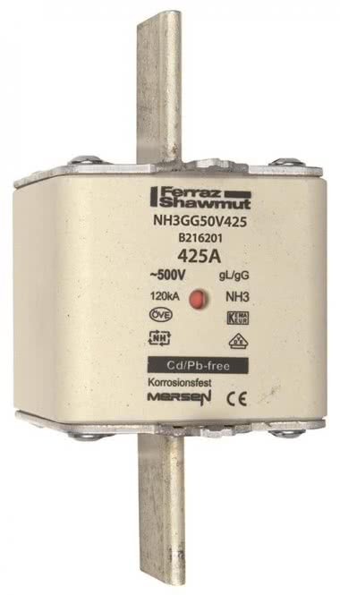 Mersen 1B385.000000 NH3 425A gG 500V NH-Sicherung sfü spannungsführend