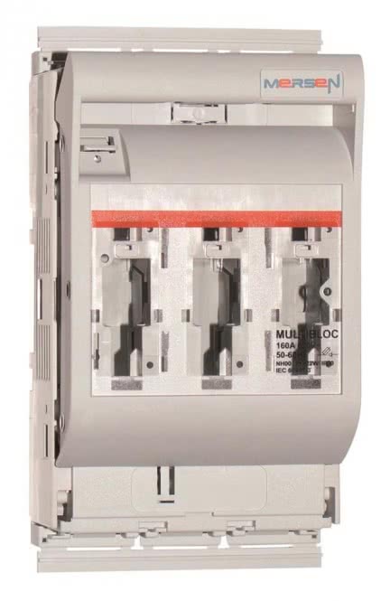 Mersen 2.030.000 MULTIBLOC 00.ST9 Gr.00 160A 3pol Anschlussschrauben M8