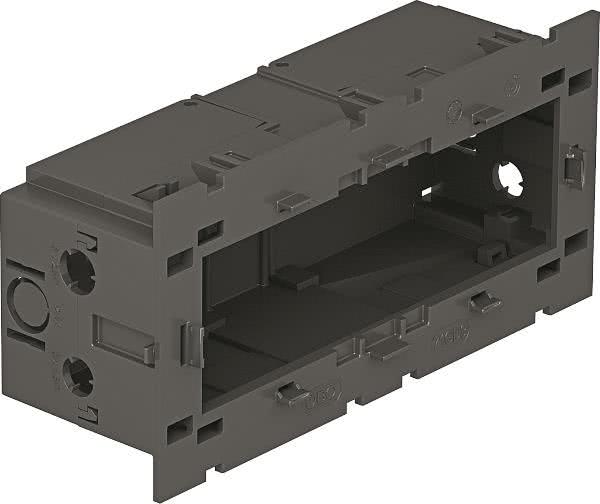 OBO 71GD9-2 Geräteeinbaudose 3f f.Modul 45 160x76x51 PA eisengrau 6288579