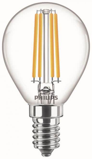 PHIL CorePro LEDluster 6,5-60W/827 Tropfen E14 806lm Glas klar  EEK E