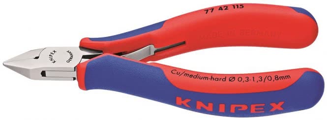 Knipex Elektronik-Seitenschneider 115mm Kopf spiegelpoliert              7742115