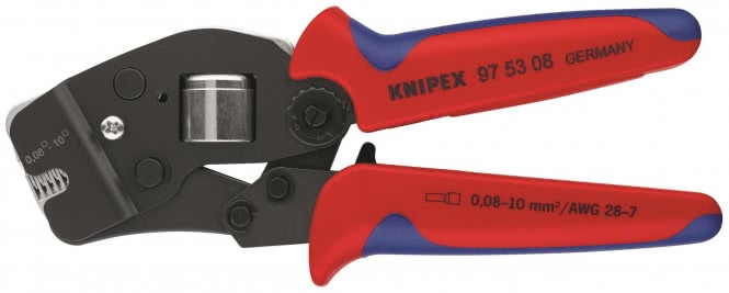 Knipex Aderendhülsenzange 190mm   975308 0,08-10qmm Front       selbsteinstellend