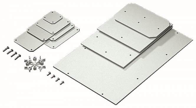 Rittal Montageplatte VE=4     PK 9550000 f.PK9523,9524 o.Distanzbuchsen