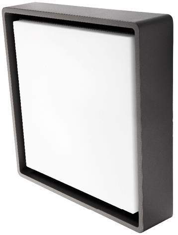 SGL Wandleuchte FRAME SQUARE MAXI 605361 22W 800-1980lm 3000K IK10 310x310 grafit