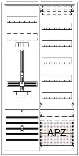 Striebel Komplettschrank AP       DA27BB Dreipunkt A27 1Z1V5A2 2CPX054254R9999