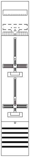 Striebel Komplettfeld 2 Zähler    DF19C2 bestückt und vorverdrahtet   1350mm  BH5