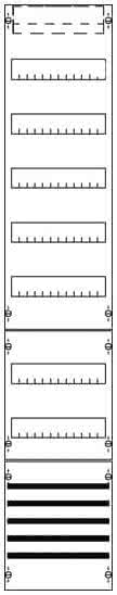 Striebel Verteilerfeld 7-reihig    FV19S m.SaS    1350mm BH5