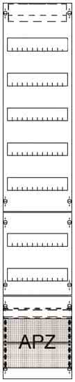 Striebel Verteilerfeld mit APZ    FV19A2          7-reihig  1350mm