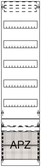 Striebel Verteilerfeld mit APZ    FV17A2          5-reihig  1050mm  BH3