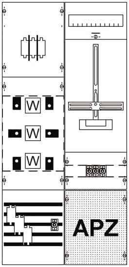 Striebel Mess-u.Wandlerfeld       KA4284 kpl.H3/B2 2CPX035092R9999