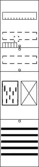 Striebel Komplettfeld 1 Zähler   BF17B11 + 1 Res. eHZ best. und vorverdr. 1050mm