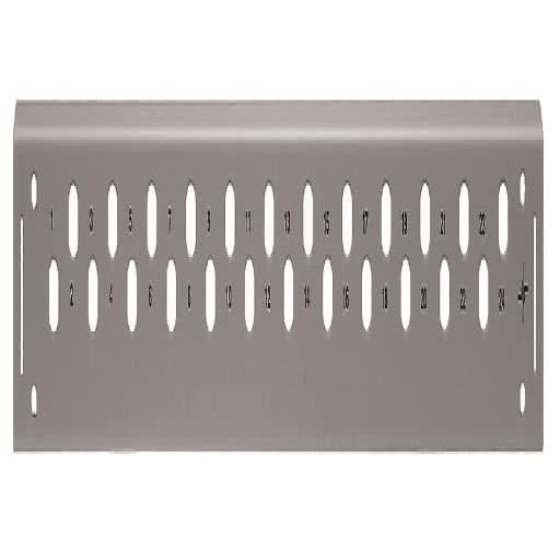 TG Frontpl.1HE ECO/BASIS V   H02025A0405 für 12 SC-Duplex-Kupplungen Hx802