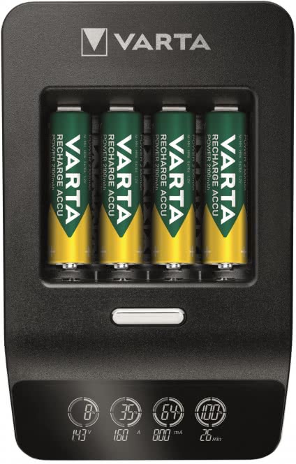 VARTA VARTA LCD Ultra Fast Charger 57685  4 x AA 2100mAh +12V Adapter  Ladegerät