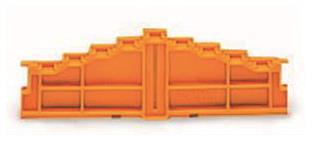 WAGO 727-217 4-Etagen-Abschlussplatte, ohne Aufdruck,7,62 mm dick,orange