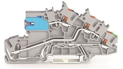 WAGO 2203-7541 Installationsetagen- klemme,mit N-Trennschlitten,NT/L/PE,grau