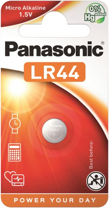 Panasonic Cell Power               PLR44 Knopfzelle Alkali-Mangan *Blister 1 St.*