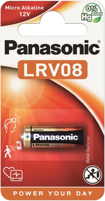 Panasonic Knopfzelle  LRV08 Alkaline 12V          *Blister a 1 Stück